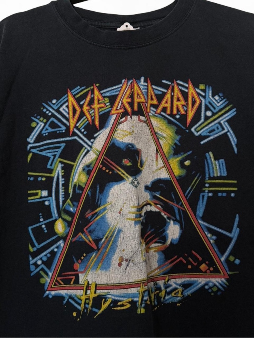 Def Leppard Hysteria Tour black concert t-shirt size large
